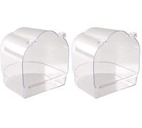 Trixie Baignoire Couverte pour Oiseaux Forme Semi-Circulaire - 14 × 15 × 15 cm (Lot de 2)