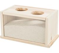 Trixie – Bain de sable en bois pour rongeurs – TR-63004