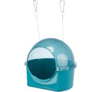 Trixie – Bain pour canaris et perruches ondulées 20 x 20 x 17,5 cm Bleu à suspendre ou à placer