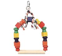 Trixie Balançoire Arquée En Blocs Bois - Pour Oiseau