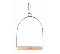 Trixie balançoire pour oiseaux grand 15 x 27 cm bois naturel/argenté