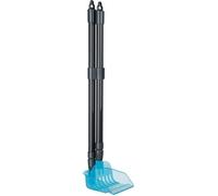 Trixie Pelle à poussière avec râteau 23650 - télescopique 57-102 cm, sur pied, gris/bleu
