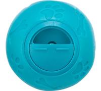 Trixie Balle à friandises pour Chiens, 3490, Plastique, pétrole, ø 11 cm, Ouverture réglable