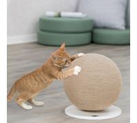 TRIXIE - Griffoir Boule, Forme Rond pour Chat monté sur Plateau.