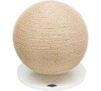 TRIXIE Balle à griffer sur Plateau, Jute/Bois, ø 29 × 31 cm