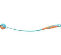 TRIXIE Balle avec Lance-Balle pour Chien en Caoutchouc - ø 6/60 cm | Jouet aquatique robuste pour lancer - Rapporter et stimuler l'activité physique au quotidien pour le chien