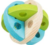 Trixie Balle de jeu et de snack en bois - 7,5 cm