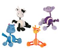Trixie Peluche animal avec corde - Coloris aléatoire