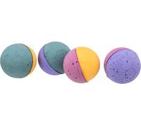 TRIXIE Balle en caoutchouc mousse souple, ø 3,5 cm, 4 pièces, différentes couleurs
