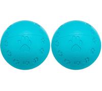 TRIXIE Balle en Caoutchouc pour Chien, ø 9 cm avec couineur intégré - Jouet Robuste & résistant pour Jouer, rapporter & stimuler l'activité Physique au Quotidien (Lot de 2)