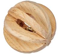 Trixie Balle en lamelles de Bois avec Carillon au Milieu, 6 cm