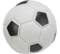 TRIXIE Ballon de foot pour chien, 3436, vinyle, ø 10cm, avec son, gris/noir