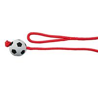 TRIXIE Ballon de football sur corde - jouet flottant pour chien en caoutchouc pour rapporter - ø 6 cm/1,00 m, balle pour chien - 3307