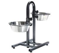 Trixie Bar Hauteur Réglable 24 cm pour Chien 2x2,8 litres - Hauteur maxi, 43 cm
