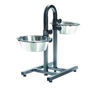 Trixie Bar hauteur réglable 24 cm pour chien – 2x 2,8 l – Hauteur maxi 43 cm