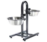 Trixie Barre de Chien, Séparément Réglable en Hauteur, 24 CM/2x 2,8 L, Neuf