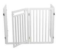 TRIXIE Barrière avec porte ajustable- (60-160cm) x 81 cm - Blanc - Pour chien
