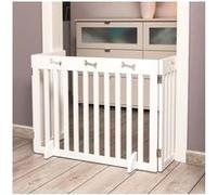Trixie Barrière de sécurité 3 pièces 82–124 × 61 cm Blanc pour chien