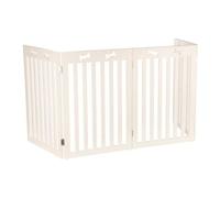 Trixie Barrière pour chiens MDF 4 parties Blanc 60-160 x 75 cm