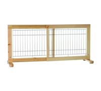 TRIXIE Barrière pour chiens Bois de bouleau vernis ajustable 65-108 cm