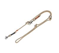 TRIXIE BE Nordic 17234 Laisse réglable en V avec Charme Nordique pour Chiens de Grande à très Grande Taille Sable/Noir 2 m Ø 13 mm Taille L à XL
