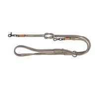 TRIXIE BE Nordic 17470 Laisse en cuir pour chien en forme de V respectueuse de l'environnement au charme nordique Taille XS à L 2 m Ø 8 mm Gris