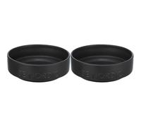 TRIXIE BE Nordic 24523 Gamelle Moderne en céramique avec revêtement en Caoutchouc antidérapant pour Petits Chiens Ø 16 cm Noir 500 ML (Lot de 2)