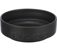 Trixie BE Nordic 24523 Gamelle Moderne en céramique avec revêtement en Caoutchouc antidérapant pour Petits Chiens Ø 16 cm Noir 500 ML
