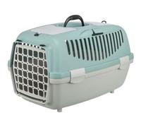 Trixie Boîte de transport Capri 2, XS-S : 37 x 34 x 55 cm, gris clair/saumon