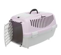 TRIXIE Box de transport Capri 2 - XS-S - 37 x 34 x 55 cm - Gris clair et mauve - Pour chien