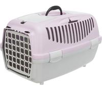 Trixie Boîte de transport CAPRI II, XS-S : 37x34x55cm max. jusqu'à 8kg - gris clair/lilas clair