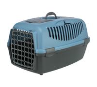 TRIXIE 39832 Box de transport Capri 3, S : 40 × 38 × 61 cm, gris foncé/bleu