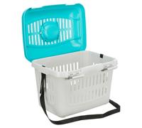 TRIXIE Box de transport - Midi-Capri 44 × 33 × 32 cm- Ouverture frontale - Fentes de ventilation - Poignée - Poids max 11 Kg