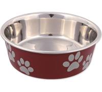 Trixie Bol en acier inoxydable avec impression multicolore, paw+bone 300ml/12cm
