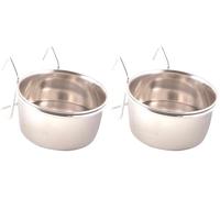 Trixie Bol en Acier Inoxydable avec Support 150 ML (Lot de 2)