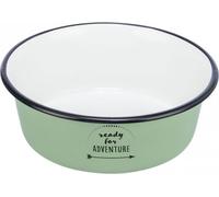 Trixie Bol en acier inoxydable/émail, 0,3 l/d 12 cm, vert