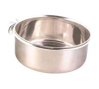 Trixie Bol en Acier Inoxydable pour Oiseaux avec Fixation à vis, 300 ML