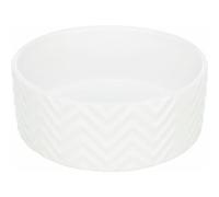 Trixie Bol en céramique 1,6 l/d 20 cm, festonné, blanc