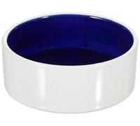 Trixie Bol en céramique, crème/Bleu, 0,35 l/ø 12 cm