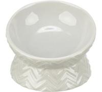 Trixie Bol en céramique, forme ergonomique, 0,15 l / 13 cm, gris clair
