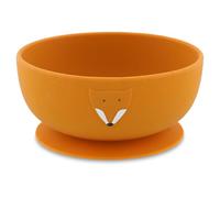 Trixie Bol en silicone avec ventouse Mr. Fox - Gamelle antidérapante pour bébé - Base d'aspiration puissante pour des repas sans désordre - Doux, durable et facile à nettoyer - Parfait pour le sevrage