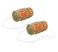 TRIXIE Botte de foin avec pois et carottes pour lapins et rongeurs 2x250 g
