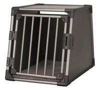TRIXIE Box de transport - Aluminium - M et L : 61 x 65 x 86 cm - Gris graphite - Pour chien Gris G