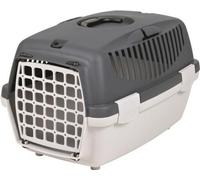 TRIXIE Box de transport Capri 1 - XS : 32x31x48 cm - Gris clair et gris foncé - Pour chien et chat