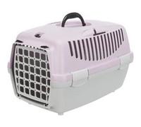 Trixie Box De Transport Capri 2 - Xs-S - 37 X 34 X 55 Cm - Gris Clair Et Mauve - Pour Chien G