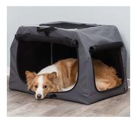 TRIXIE Box de transport pour chiens Easy Soft S/M Gris