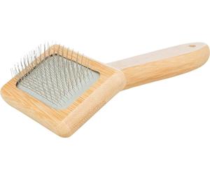 TRIXIE Brosse douce, bambou/métal, 7x16 cm