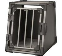 Trixie Cage de Transport Incliné pour Chiens Taille S Alu Graphite Chenil Gris G