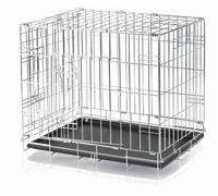 Cage de transport - TRIXIE - 64 × 54 × 48 cm - Galvanisée - Pliable - Pour chien moyen