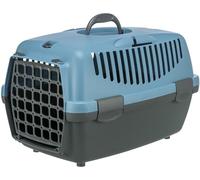 TRIXIE Box de transport Capri 1 - XS : 32x31x48 cm - Gris clair et bleu - Pour chien et chat